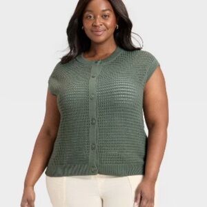 Universal Thread Women's Green Knit Sweater Size Small